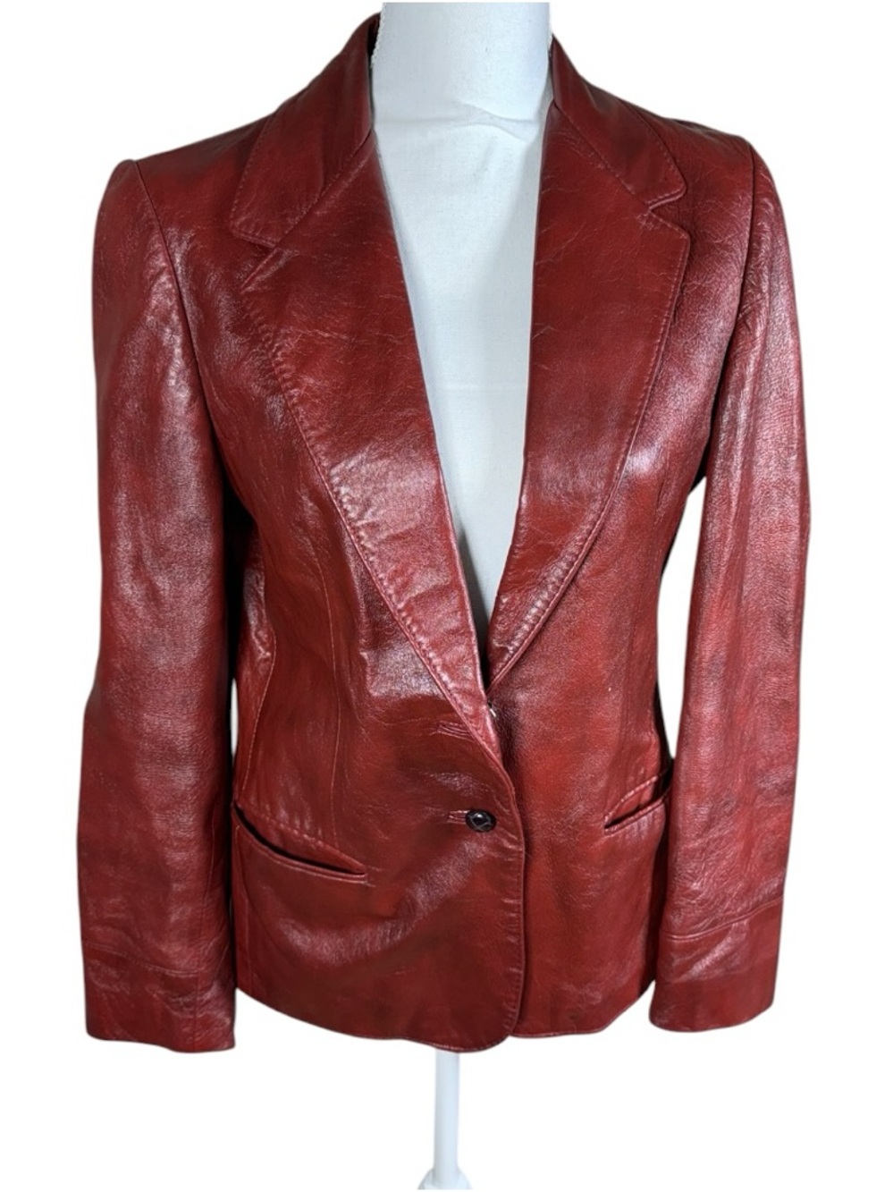 Vintage Peter Caruso Leather Blazer